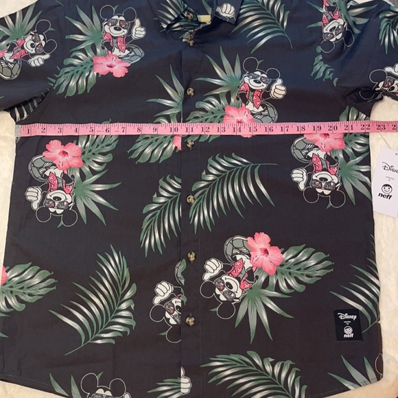 Men’s Neff Disney Collection Floral Hawaiian Mickey Mouse shirt in Size medium - Picture 5 of 6